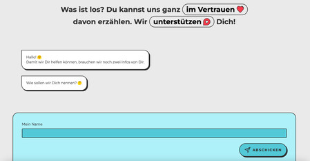 Online-Beratung JUUUPORT Hier wird die Online-Beratung von JUUUPORT gezeigt.
