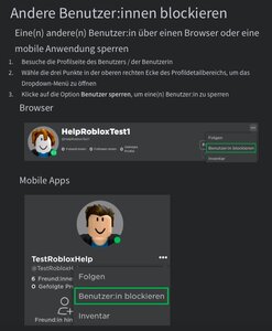 Roblox Anleitung Nutzer:in blockieren