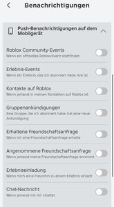 Roblox Benachrichtigungen