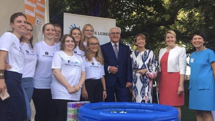 JUUUPORT mit Bundespräsident Steinmeier