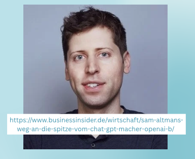 Sam Altman mit Quellenangabe