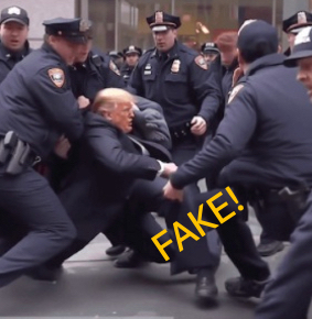 Donald Trump wird festgenommen - Fake News
